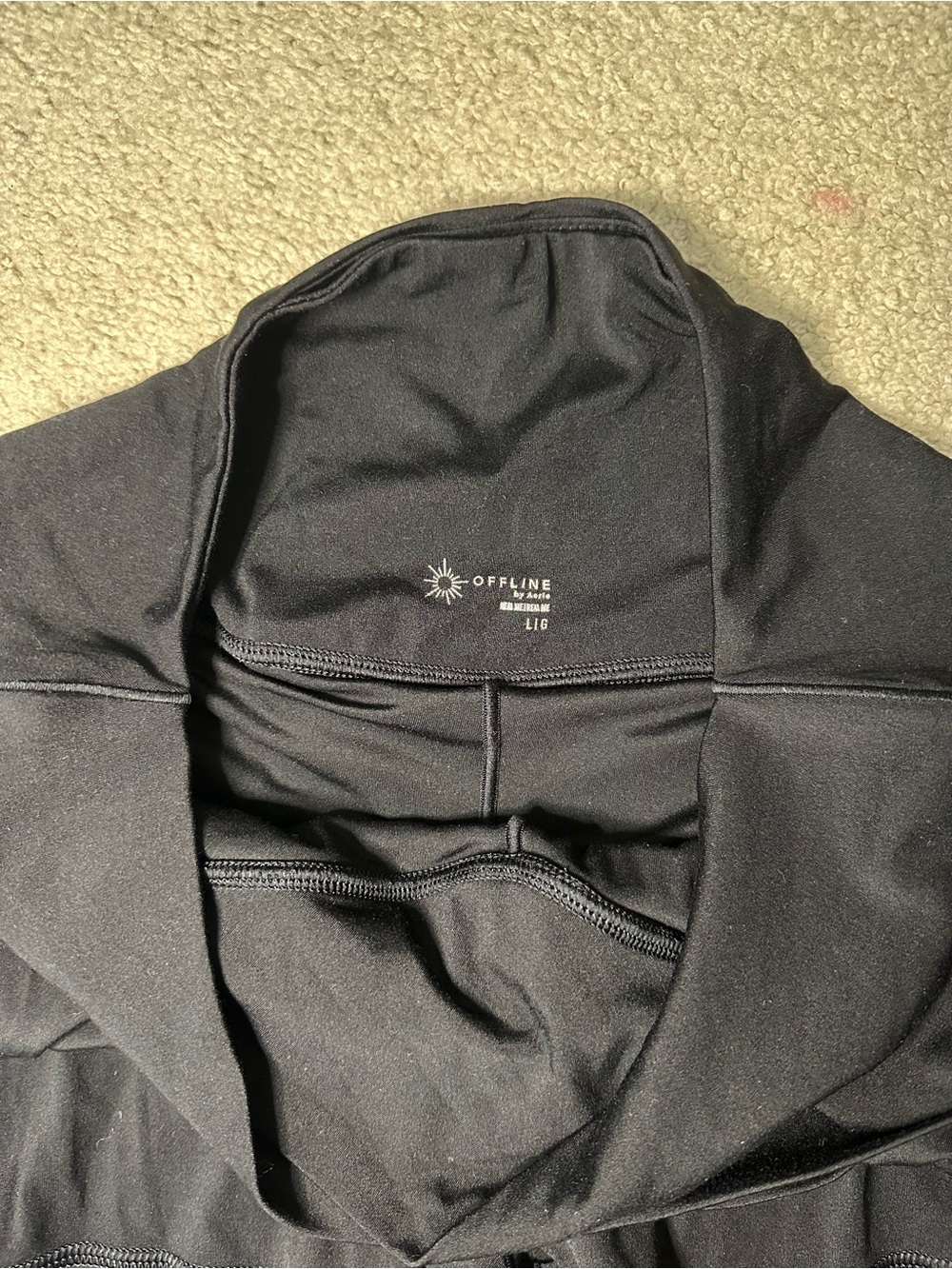 aerie Black Skort Shorts - Picture 3 of 4